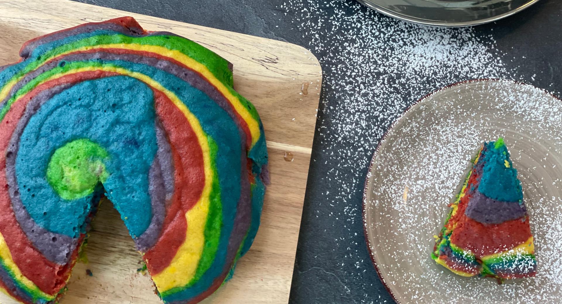 Regenbogenkuchen