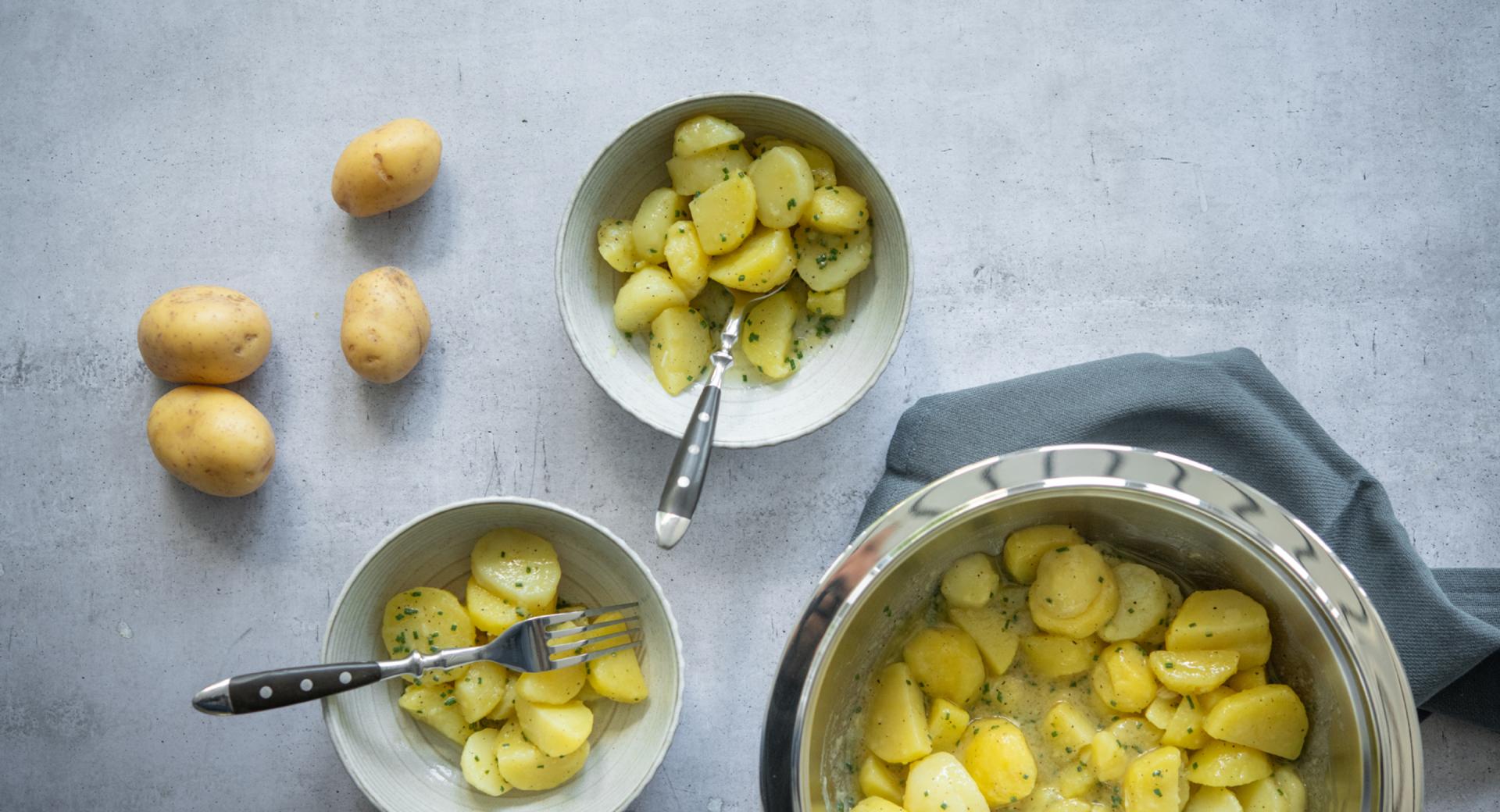 Kartoffelsalat mit Nussöl