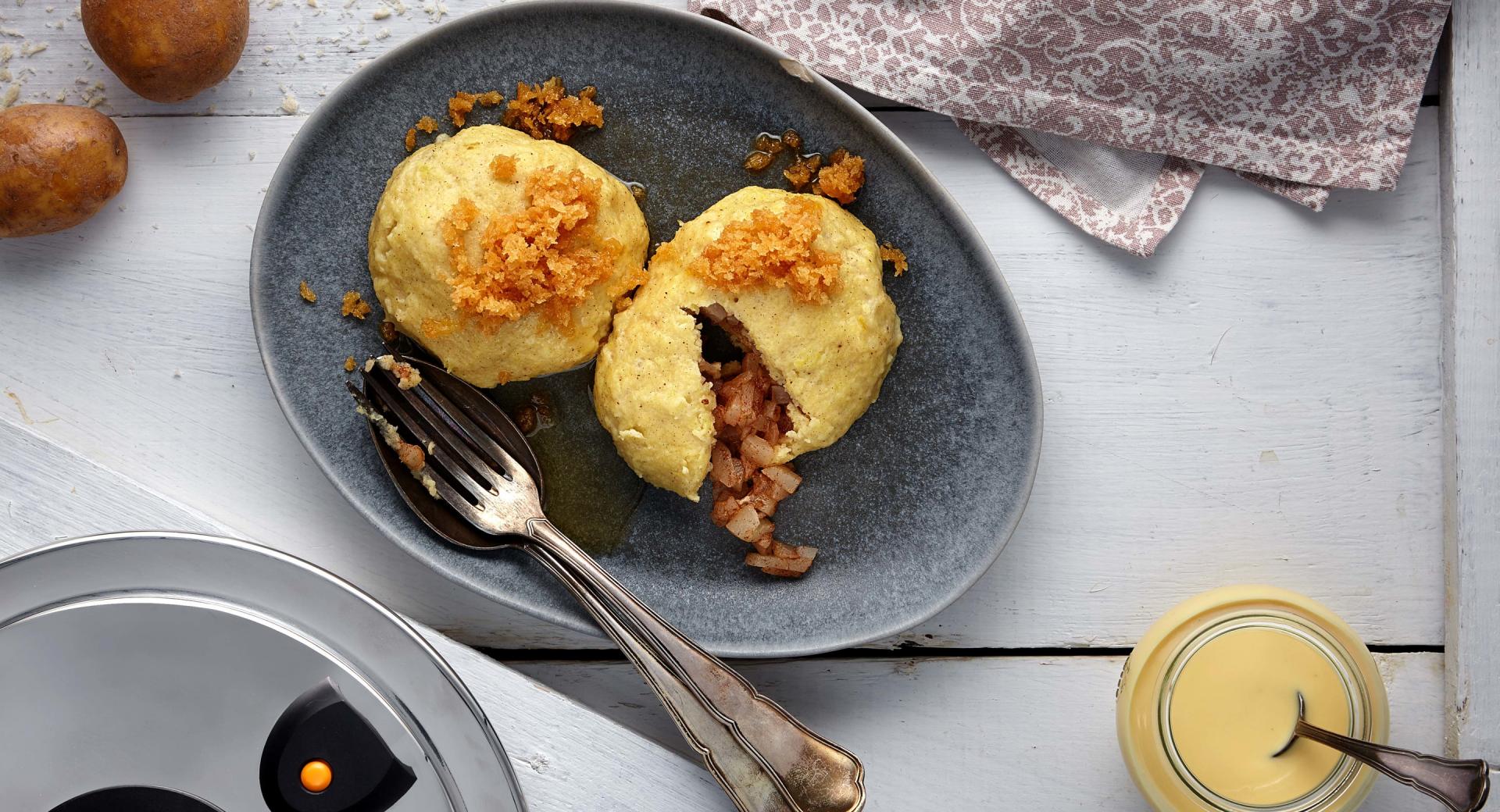 Süße Birnen-Kartoffelknödel