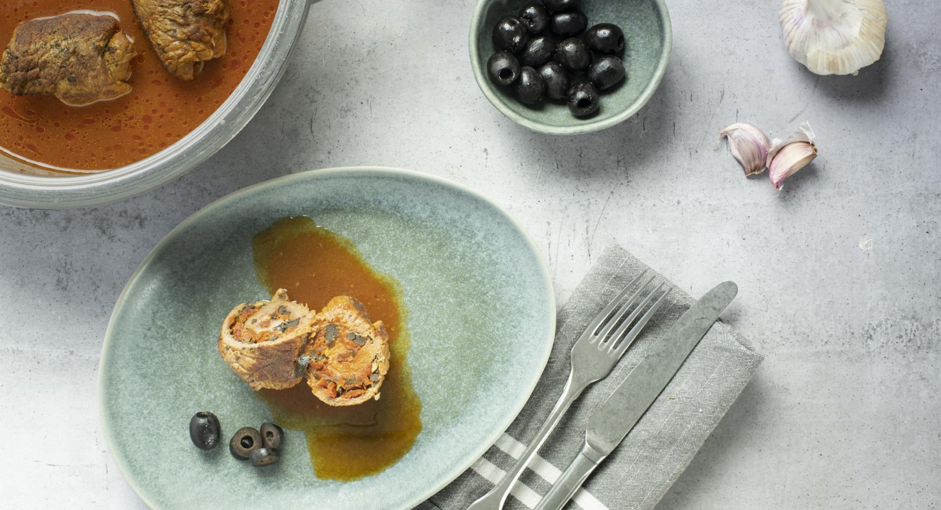 Rinderrouladen mit getrockneten Tomaten