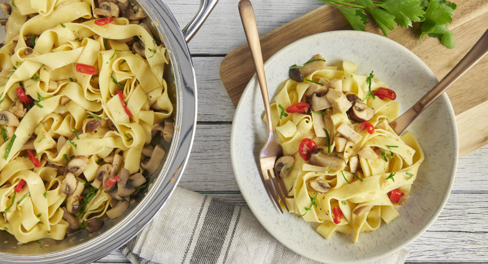 Pappardelle mit Pilzragout