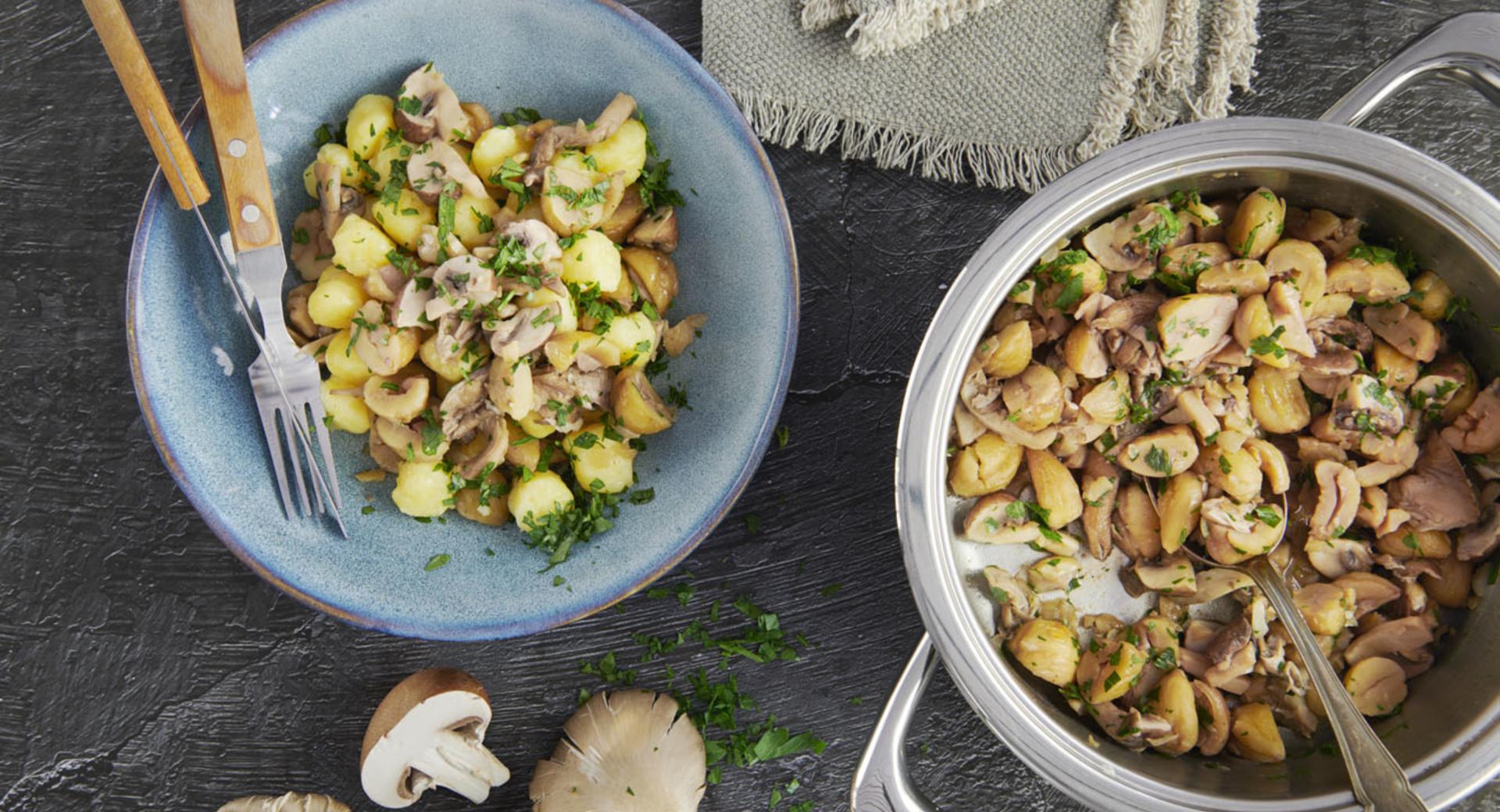 Gnocchi mit Steinpilzen und Maroni