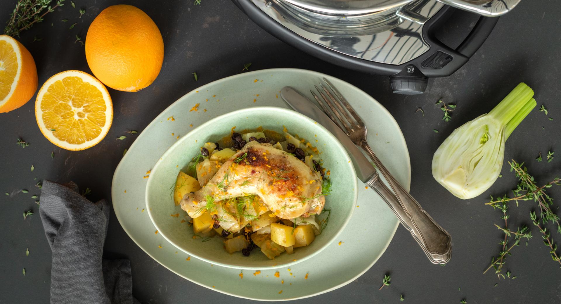 Gewürzeintopf mit Hähnchen