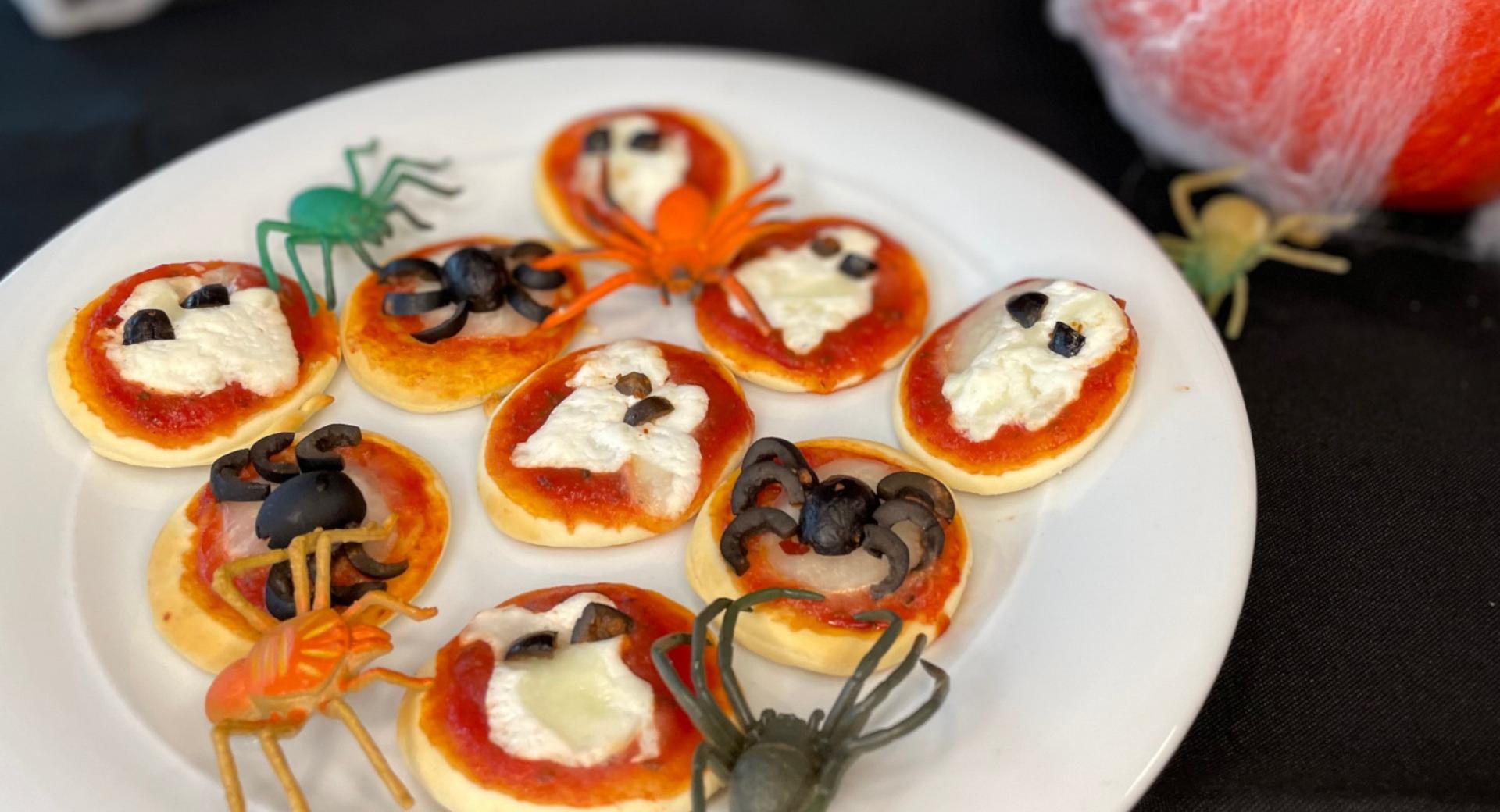 Halloween Mini-Pizzen