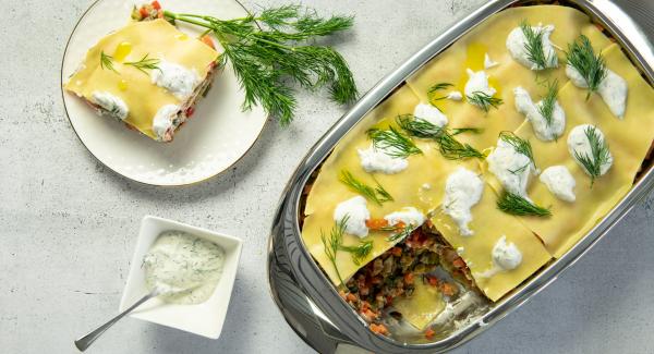 Kalte Lachs-Lasagne