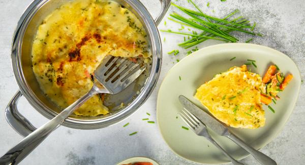 Lachslasagne mit Zucchini