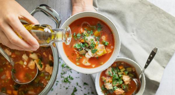 Fischragout in Tomatensauce