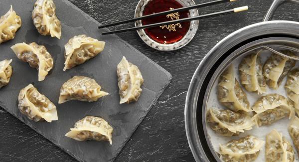 Gyoza mit Pilzfüllung