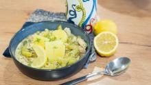 Zartes Fischragout mit Gurke